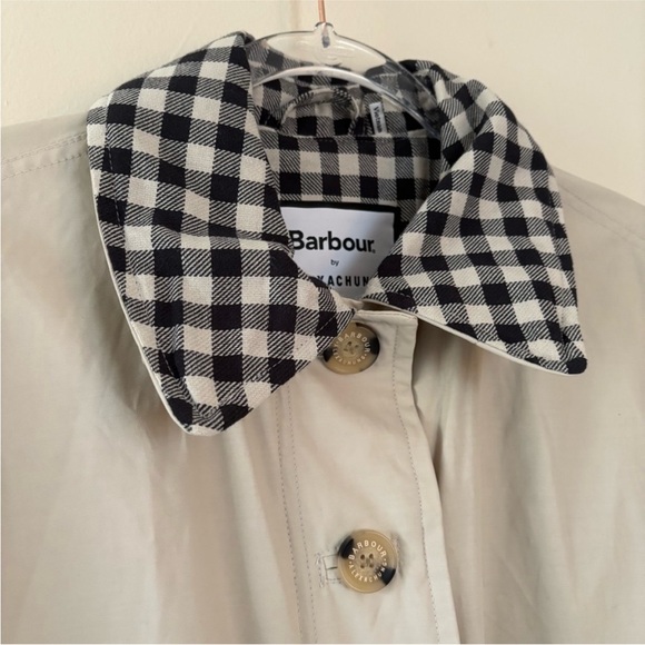 Barbour by Alexa Chung Glenda gingham long trench coat - Picture 8 of 14
